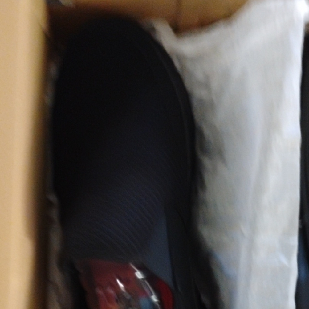 Skechers Black and Red Slip Resistant Shoes